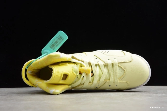 Air Jordan 6 Yellow Floral 543390-800 (GS) Dynamic Retro 1001